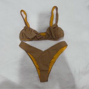 NEVER WORN - WeWoreWhat - Checkered Bikini Bottom